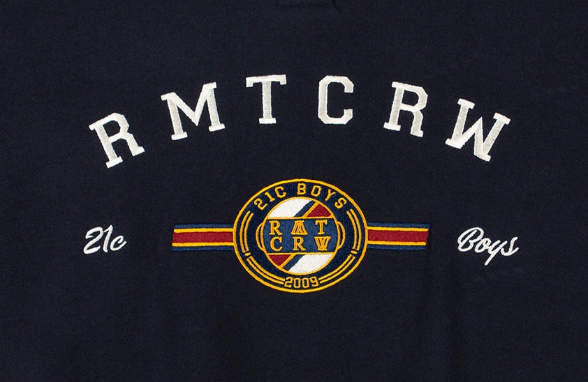 ロマンティッククラウン(ROMANTIC CROWN) RMTCRW CLASSIC LOGO POLO SHIRT_NAVY