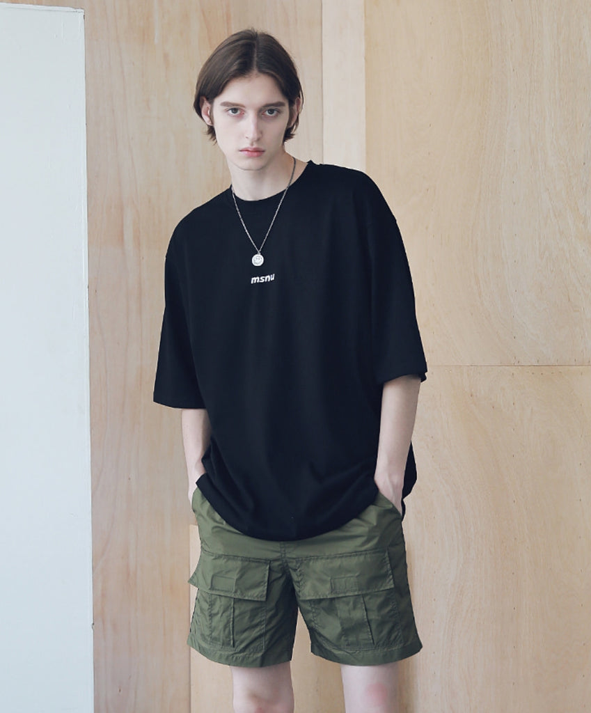 マスノウン(MASSNOUN) MSNU DISASSEMBLE OVERSIZED T-SHIRTS MSNTS005-BK