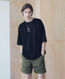 マスノウン(MASSNOUN) MSNU DISASSEMBLE OVERSIZED T-SHIRTS MSNTS005-BK