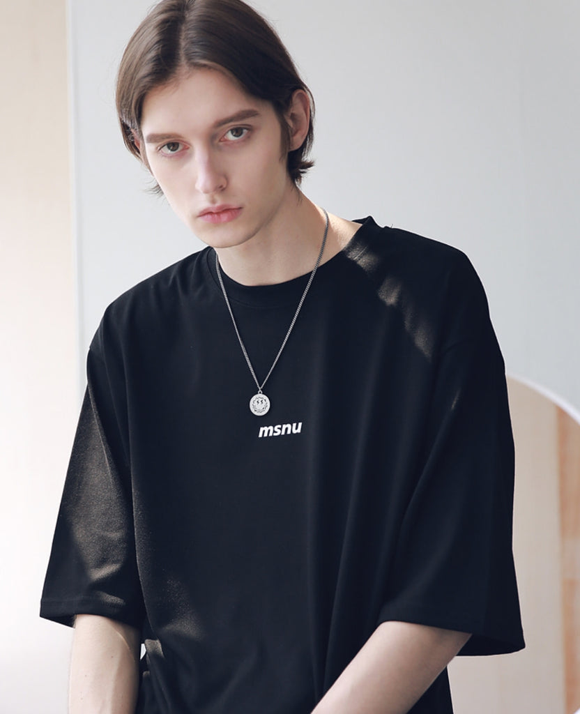 マスノウン(MASSNOUN) MSNU DISASSEMBLE OVERSIZED T-SHIRTS MSNTS005-BK