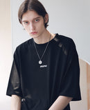 マスノウン(MASSNOUN) MSNU DISASSEMBLE OVERSIZED T-SHIRTS MSNTS005-BK