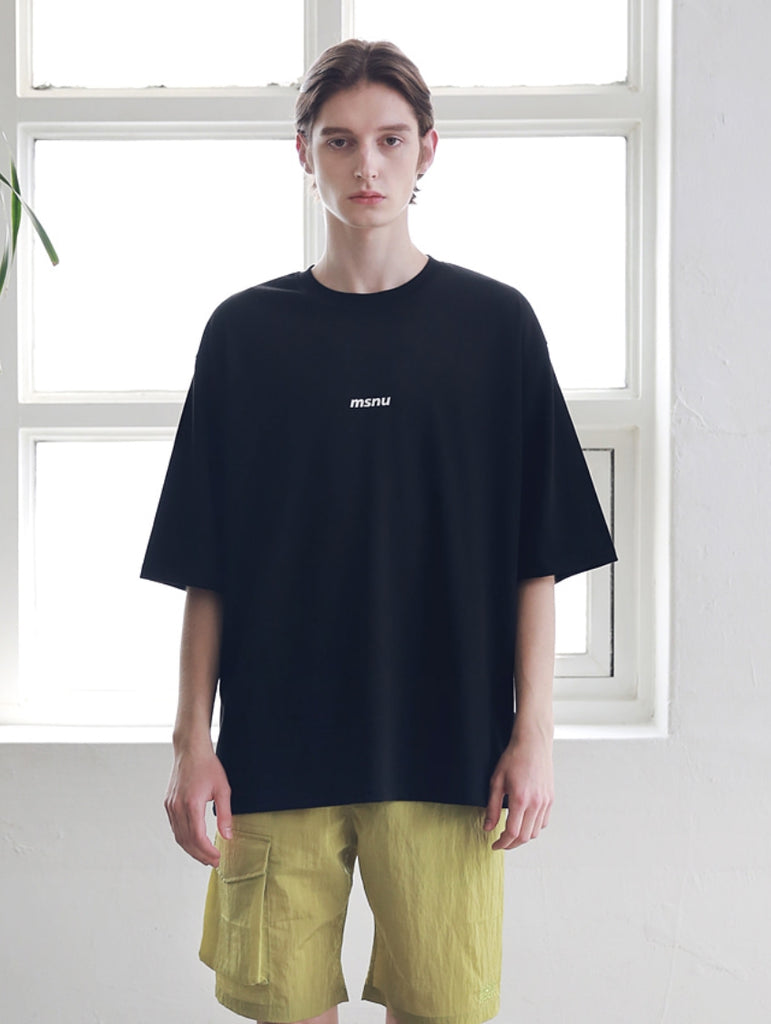 マスノウン(MASSNOUN) MSNU DISASSEMBLE OVERSIZED T-SHIRTS MSNTS005-BK