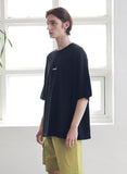 マスノウン(MASSNOUN) MSNU DISASSEMBLE OVERSIZED T-SHIRTS MSNTS005-BK