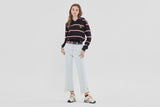 ロマンティッククラウン(ROMANTIC CROWN) GNAC STRIPE HOOD_NAVY