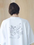 マスノウン(MASSNOUN) MSNU DISASSEMBLE OVERSIZED T-SHIRTS MSNTS005-WT