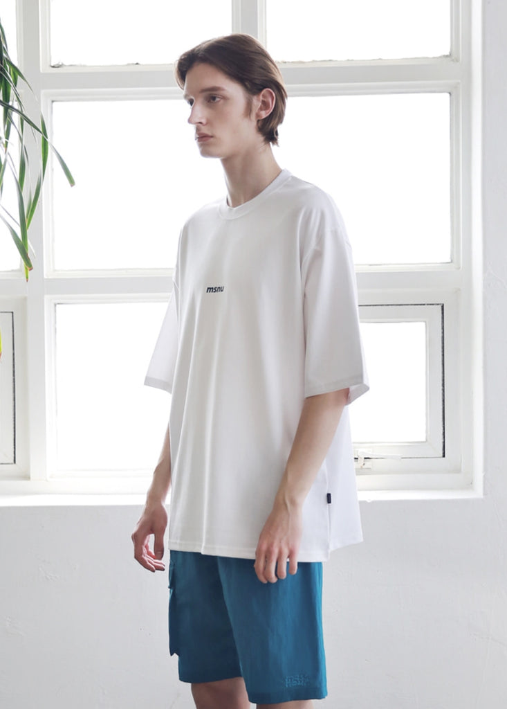 マスノウン(MASSNOUN) MSNU DISASSEMBLE OVERSIZED T-SHIRTS MSNTS005-WT