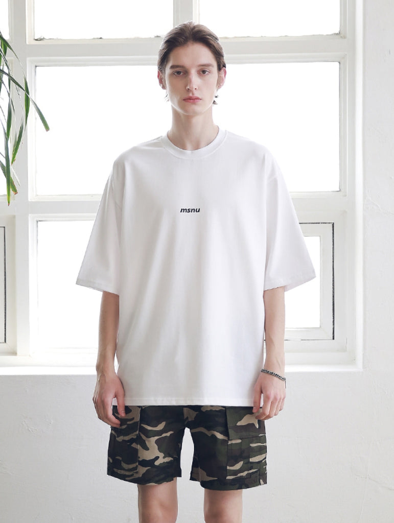 マスノウン(MASSNOUN) MSNU DISASSEMBLE OVERSIZED T-SHIRTS MSNTS005-WT