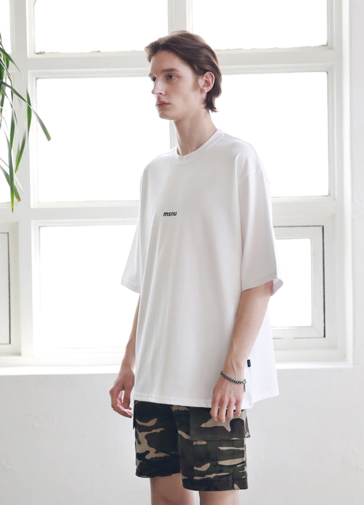 マスノウン(MASSNOUN) MSNU DISASSEMBLE OVERSIZED T-SHIRTS MSNTS005-WT