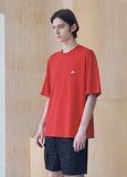 マスノウン(MASSNOUN) SL LOGO SEVERAL LINE OVERSIZED T-SHIRTS MSNTS006-RD