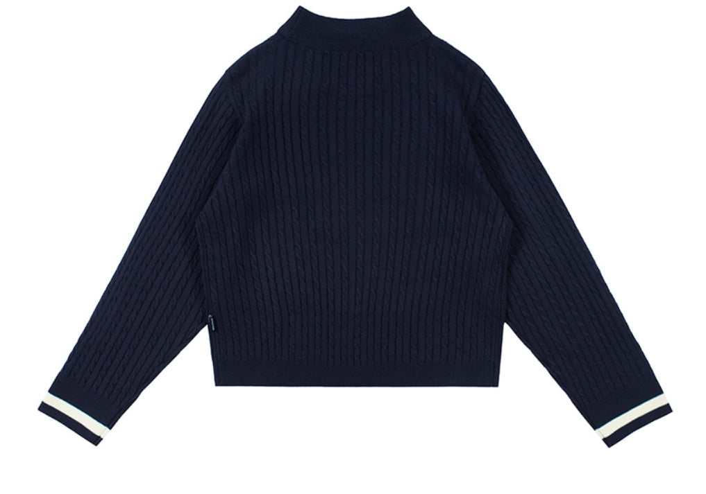 ロマンティッククラウン(ROMANTIC CROWN) UNLOCK YOUR MIND KNIT_NAVY