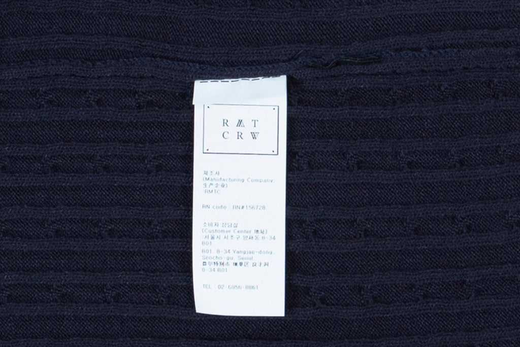 ロマンティッククラウン(ROMANTIC CROWN) UNLOCK YOUR MIND KNIT_NAVY