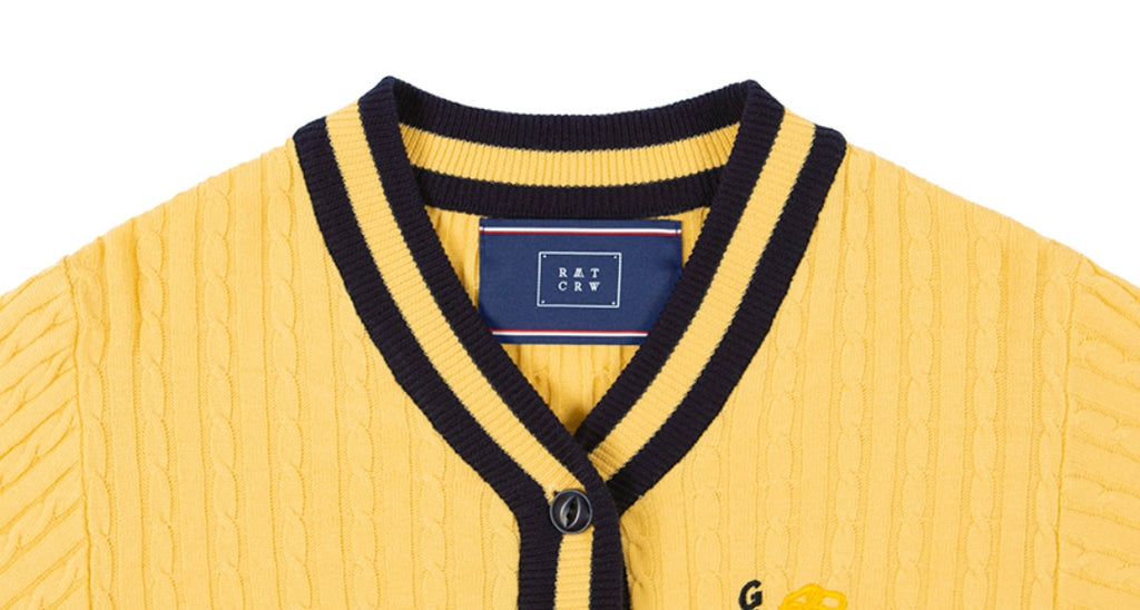 ロマンティッククラウン(ROMANTIC CROWN)UNLOCK YOUR MIND CARDIGAN_BUTTER