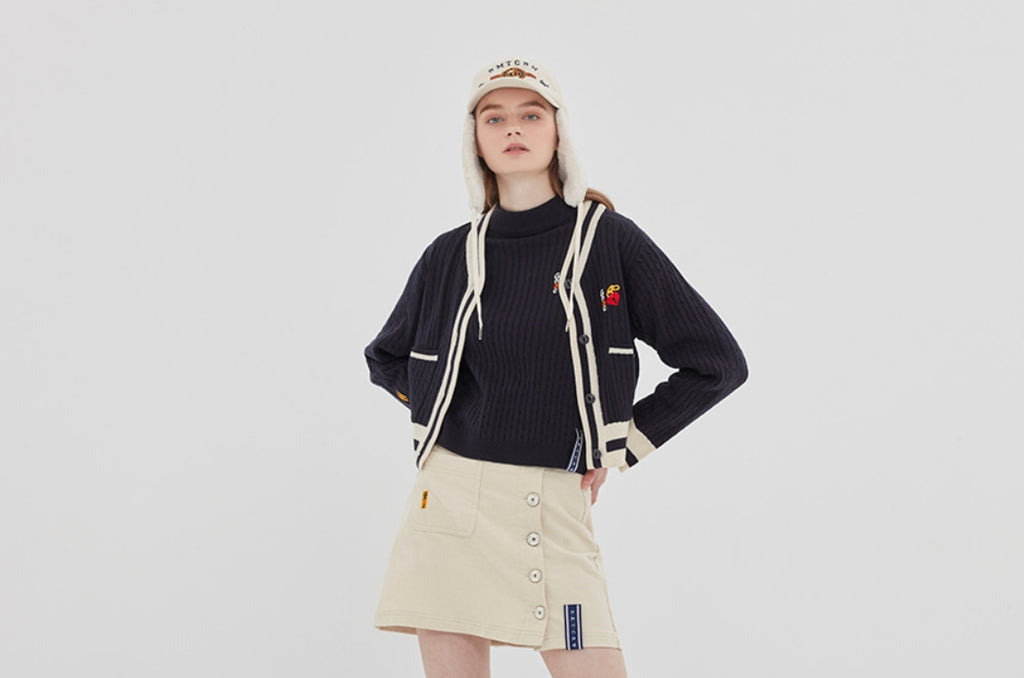 ロマンティッククラウン(ROMANTIC CROWN)UNLOCK YOUR MIND CARDIGAN_NAVY