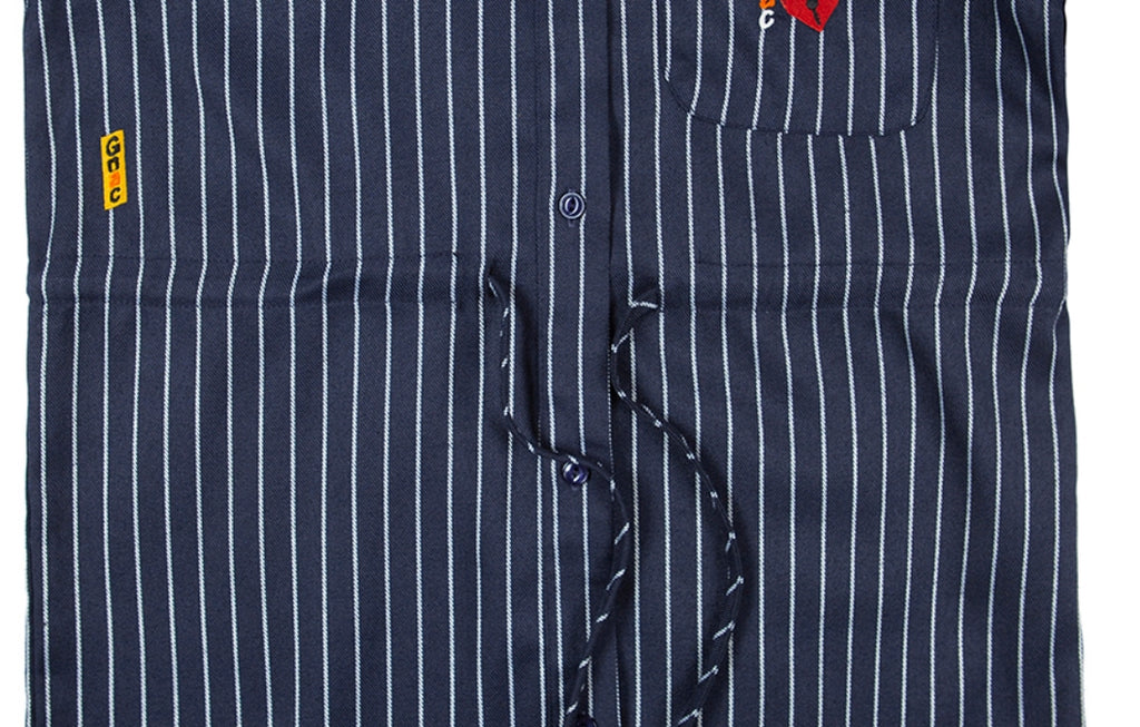 ロマンティッククラウン(ROMANTIC CROWN) GNAC STRIPE SHIRT DRESS_NAVY