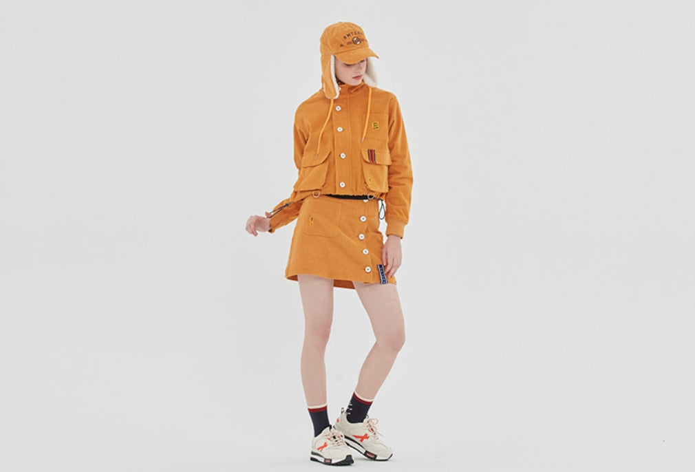 ロマンティッククラウン(ROMANTIC CROWN) GNAC MULTI POCKET JACKET_YELLOW