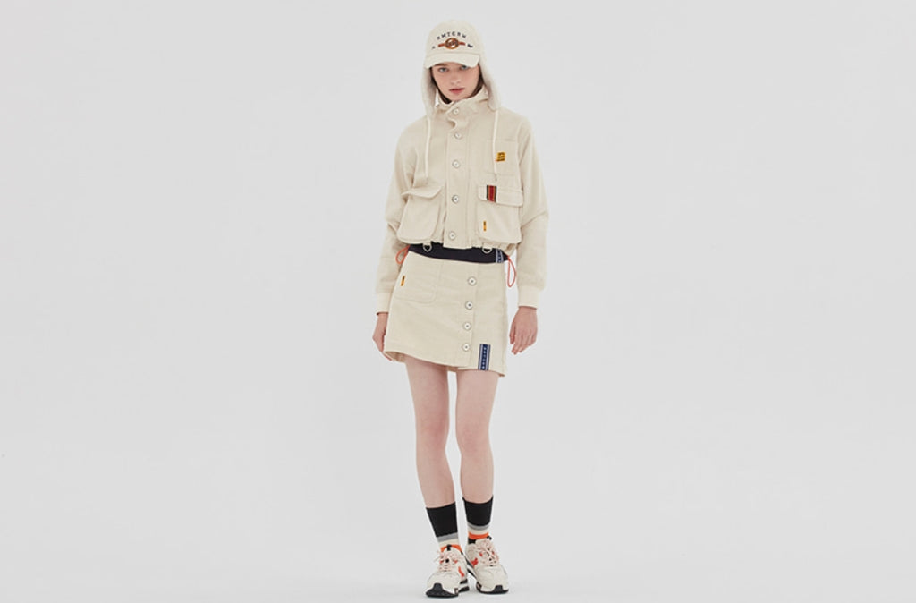 ロマンティッククラウン(ROMANTIC CROWN) GNAC MULTI POCKET JACKET_OATMEAL