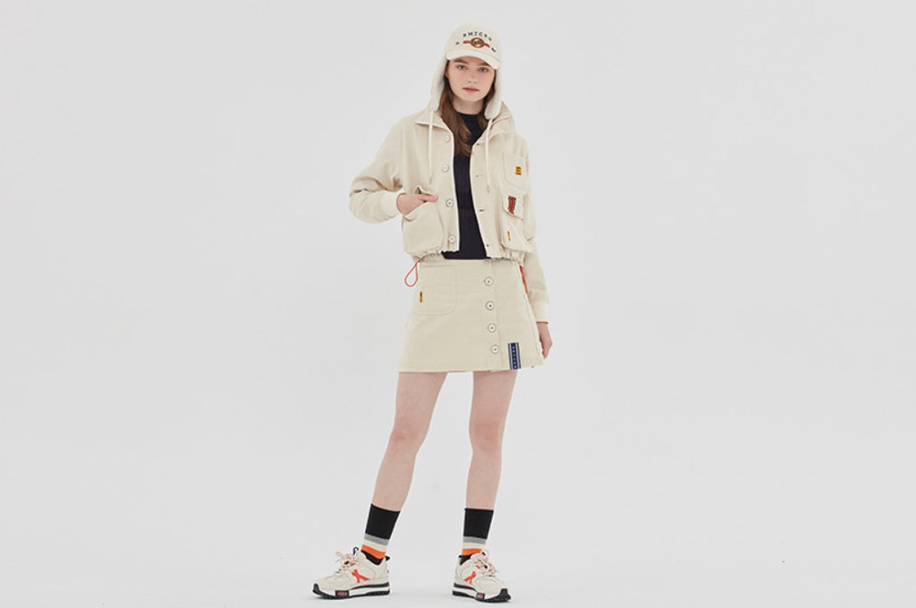 ロマンティッククラウン(ROMANTIC CROWN) GNAC MULTI POCKET JACKET_OATMEAL
