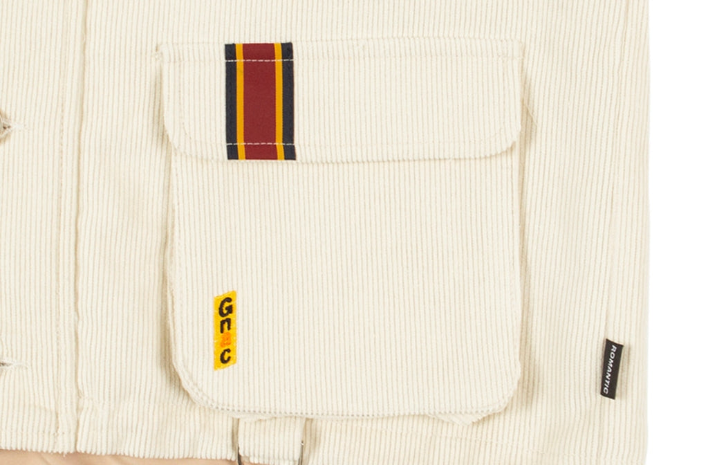 ロマンティッククラウン(ROMANTIC CROWN) GNAC MULTI POCKET JACKET_OATMEAL