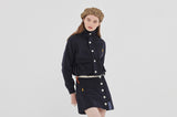 ロマンティッククラウン(ROMANTIC CROWN) GNAC MULTI POCKET JACKET_NAVY