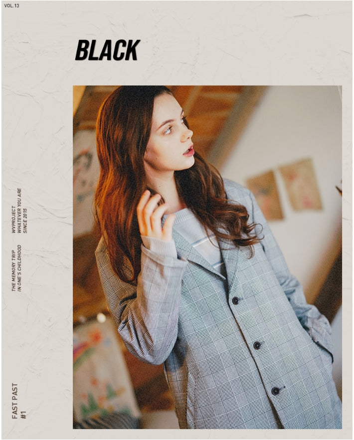ダブルユーブイプロジェクト(WV PROJECT) Firippu OverSize Single Jacket BLACK JJOT7297