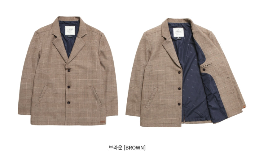 ダブルユーブイプロジェクト(WV PROJECT) Firippu OverSize Single Jacket BROWN JJOT7297