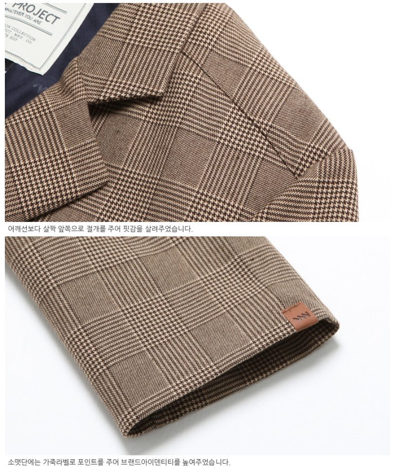 ダブルユーブイプロジェクト(WV PROJECT) Firippu OverSize Single Jacket BROWN JJOT7297