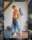 ダブルユーブイプロジェクト(WV PROJECT) PANO STRIPE SHIRTS YELLOW SYLS7309