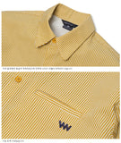 ダブルユーブイプロジェクト(WV PROJECT) PANO STRIPE SHIRTS YELLOW SYLS7309
