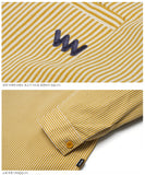 ダブルユーブイプロジェクト(WV PROJECT) PANO STRIPE SHIRTS YELLOW SYLS7309
