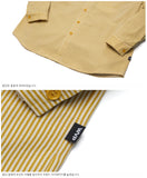 ダブルユーブイプロジェクト(WV PROJECT) PANO STRIPE SHIRTS YELLOW SYLS7309