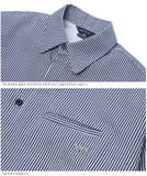 ダブルユーブイプロジェクト(WV PROJECT) PANO STRIPE SHIRTS NAVY  SYLS7309