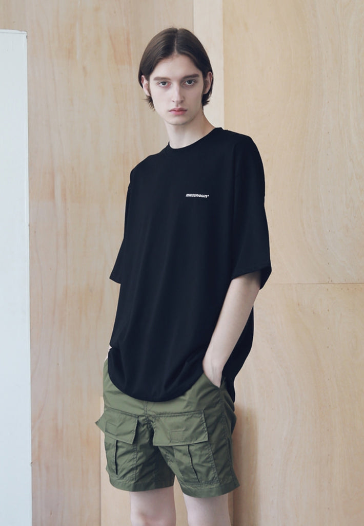 マスノウン(MASSNOUN) HOT-LINE OVERSIZED T-SHIRTS MSNTS008-BK