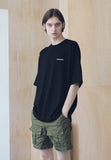 マスノウン(MASSNOUN) HOT-LINE OVERSIZED T-SHIRTS MSNTS008-BK