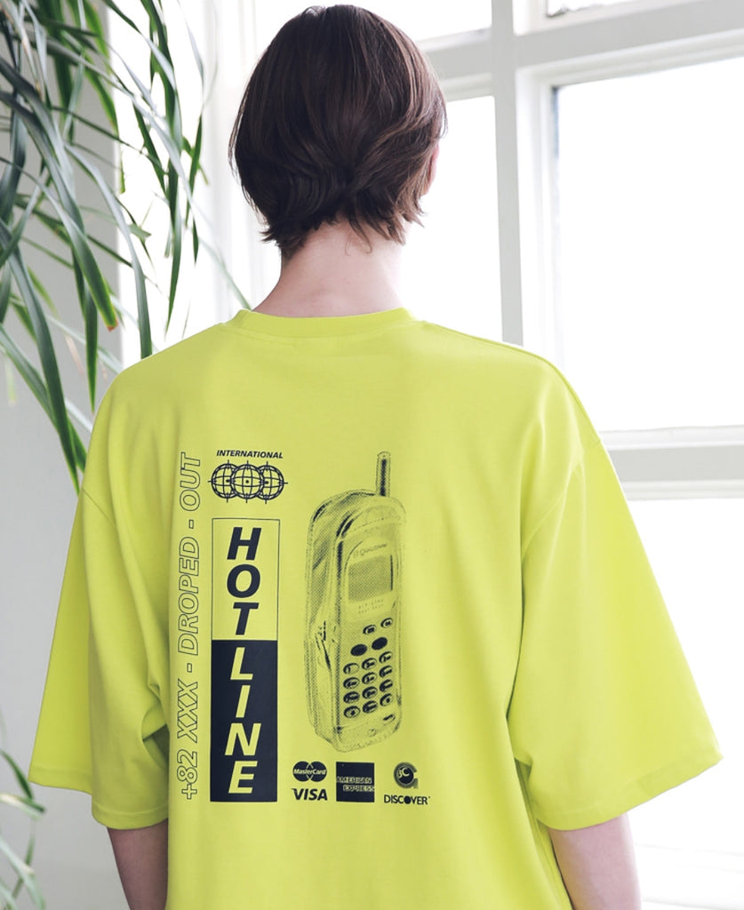 マスノウン(MASSNOUN) HOT-LINE OVERSIZED T-SHIRTS MSNTS008-LG
