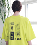 マスノウン(MASSNOUN) HOT-LINE OVERSIZED T-SHIRTS MSNTS008-LG
