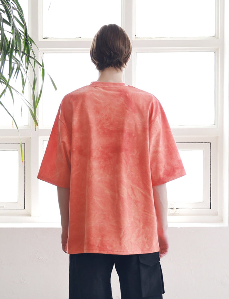 マスノウン(MASSNOUN) SL LOGO TIE-DYE OVERSIZED T-SHIRTS MSNTS009-CR