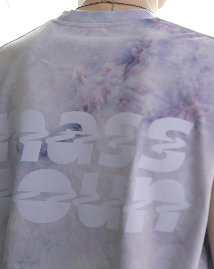 マスノウン(MASSNOUN) SL LOGO TIE-DYE OVERSIZED SLEEVELESS MSNSV002-PP