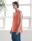 マスノウン(MASSNOUN) SL LOGO TIE-DYE OVERSIZED SLEEVELESS MSNSV002-CR