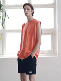 マスノウン(MASSNOUN) SL LOGO TIE-DYE OVERSIZED SLEEVELESS MSNSV002-CR