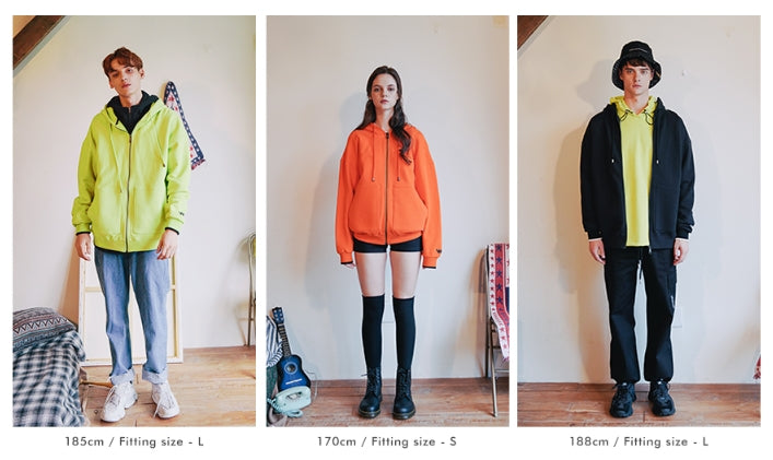 ダブルユーブイプロジェクト(WV PROJECT) VEINING ZIP-UP ORANGE MJHD7307