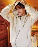 ダブルユーブイプロジェクト(WV PROJECT) VEINING ZIP-UP LIGHTBEIGE MJHD7307