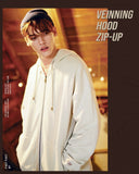 ダブルユーブイプロジェクト(WV PROJECT) VEINING ZIP-UP LIGHTBEIGE MJHD7307