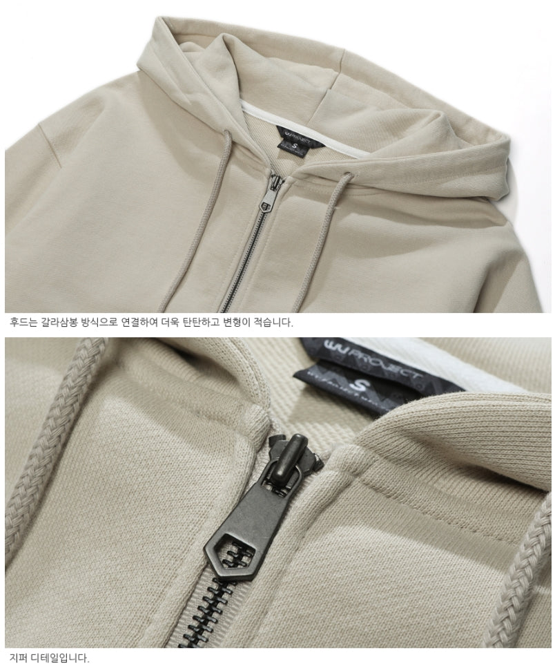 ダブルユーブイプロジェクト(WV PROJECT) VEINING ZIP-UP LIGHTBEIGE MJHD7307