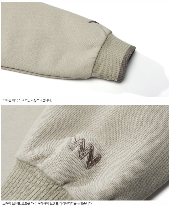 ダブルユーブイプロジェクト(WV PROJECT) VEINING ZIP-UP LIGHTBEIGE MJHD7307