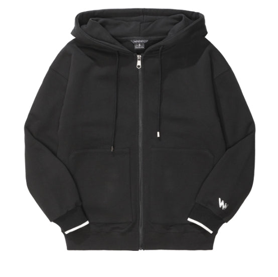 ダブルユーブイプロジェクト(WV PROJECT) VEINING ZIP-UP BLACK MJHD7307