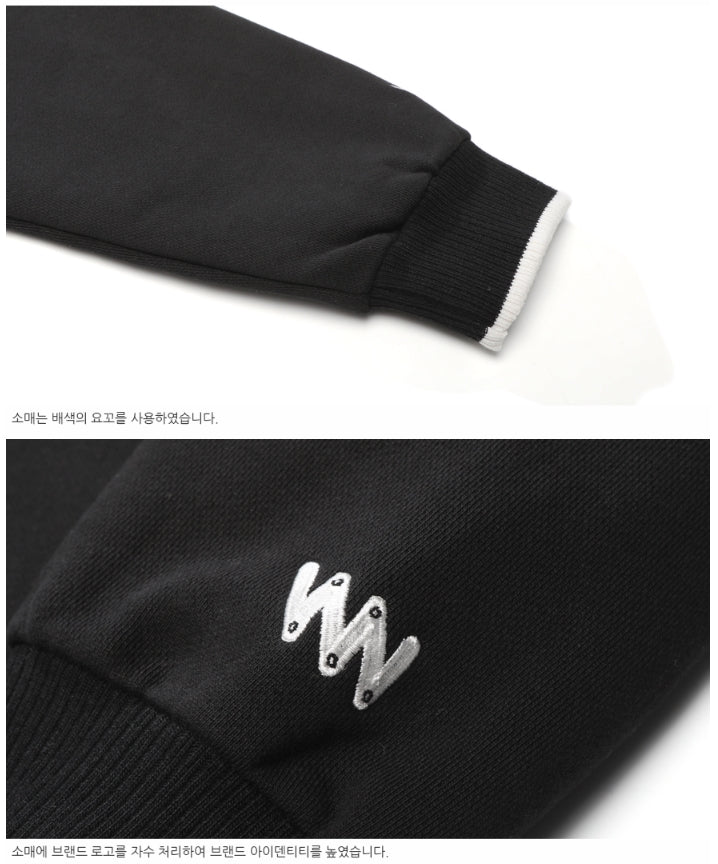 ダブルユーブイプロジェクト(WV PROJECT) VEINING ZIP-UP BLACK MJHD7307