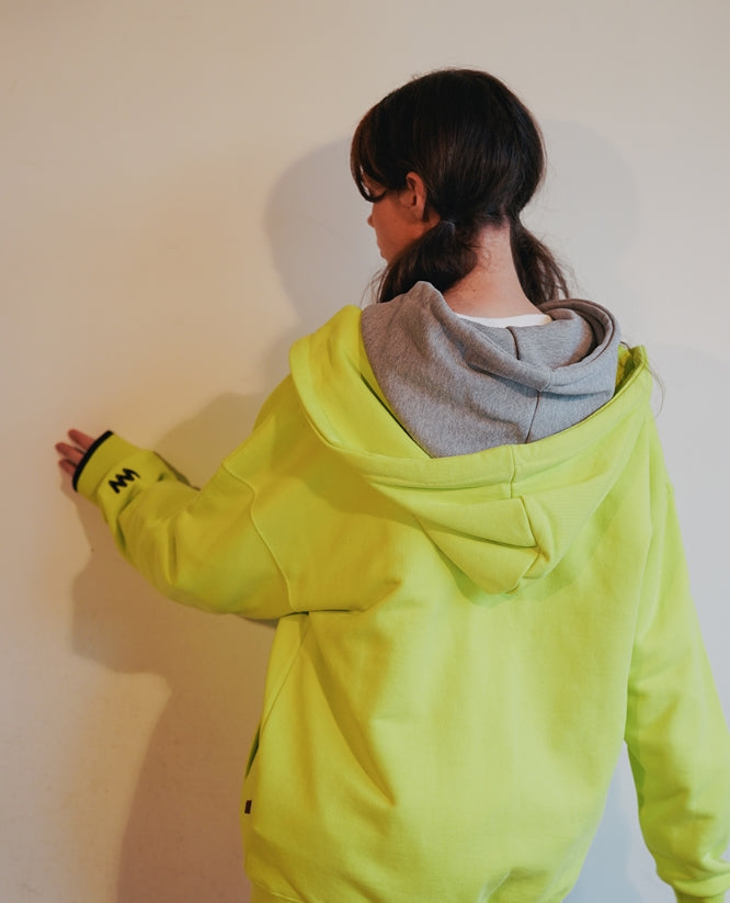 ダブルユーブイプロジェクト(WV PROJECT) VEINING ZIP-UP LIME MJHD7307