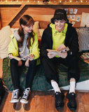 ダブルユーブイプロジェクト(WV PROJECT) VEINING ZIP-UP LIME MJHD7307