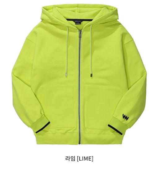 ダブルユーブイプロジェクト(WV PROJECT) VEINING ZIP-UP LIME MJHD7307