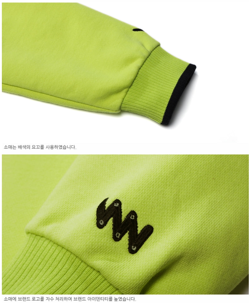 ダブルユーブイプロジェクト(WV PROJECT) VEINING ZIP-UP LIME MJHD7307
